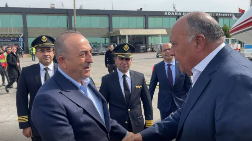 Mısır Dışişleri Bakanı 10 yıl sonra Türkiye’de; Çavuşoğlu ile bir araya geldi