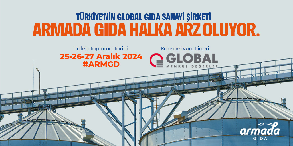 Armada Gıda, Global Menkul Değerler liderliğinde halka arz ediliyor…