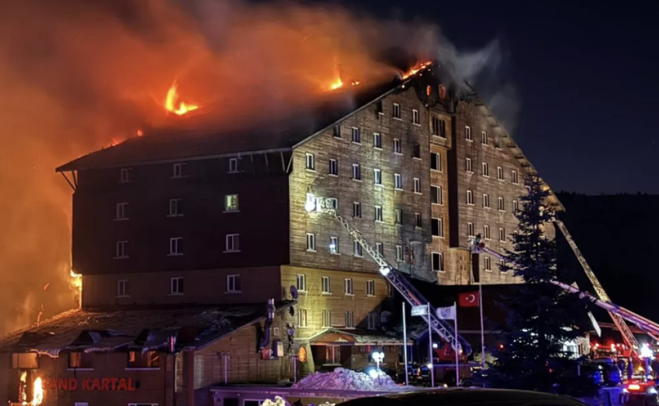 Kartalkaya otel yangını faciasında 10 ölü, 32 yaralı!