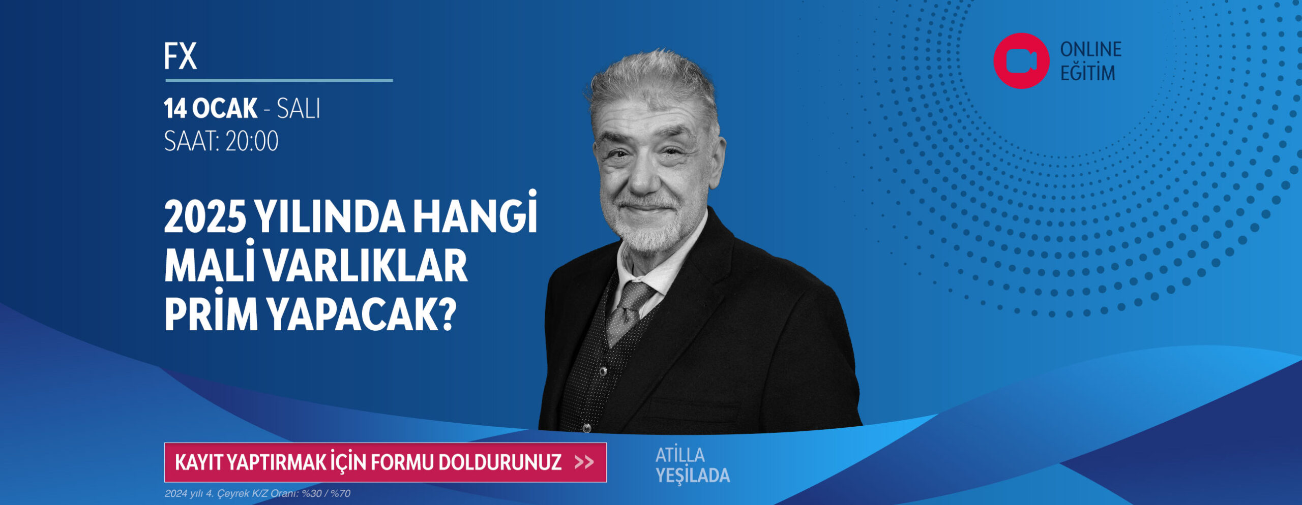 Atilla Yeşilada eğitim semineri:  2025 yılında hangi mali varlıklar prim yapacak?